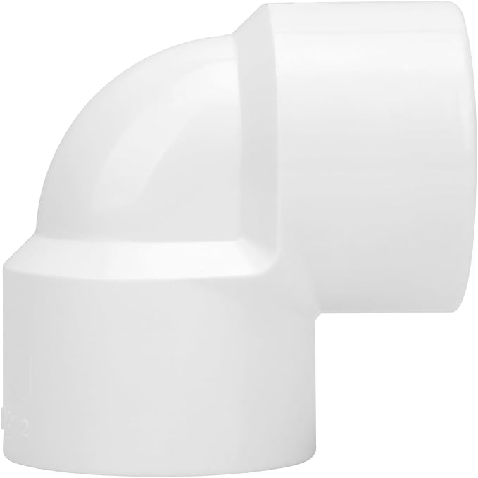10Pack 1/2" Double Female Thread 90 Degree PVC Elbow Pipe Fitting Connector - Image 4