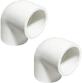 2PCS 2 Inch White PVC 90 Degree Elbow Adapter Pipe Fittings 2 Way Right Angle by HayEastdor