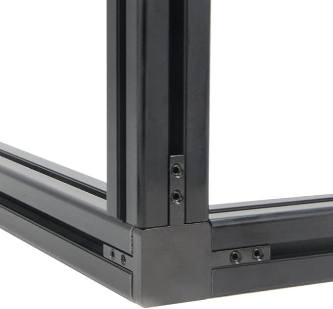 4PCS Black 3-Way End Corner Bracket Connector - Image 5