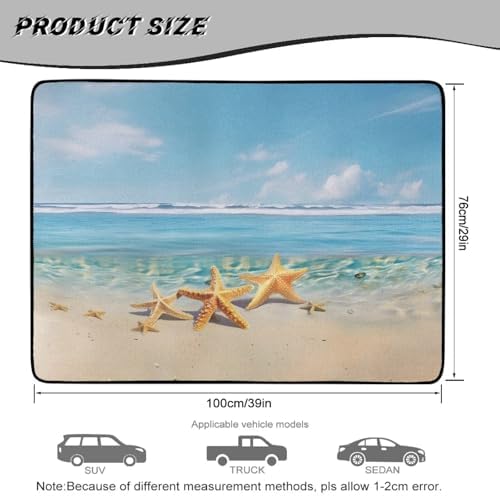 Starfish Beach All Weather Trunk Mat 29"x39" - Image 7