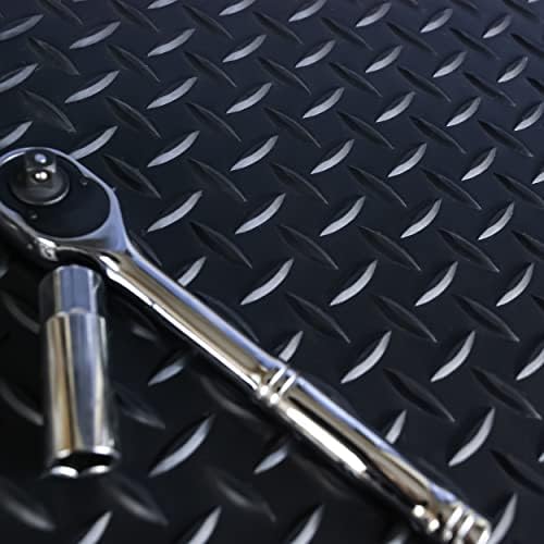 WorkForce Vinyl Diamond Plate Commercial Grade Matting, Heavy Duty Floor Mat - Image 2