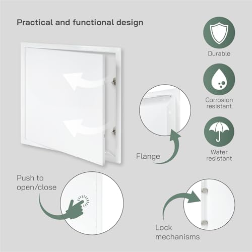 Vent Systems 16'' x 16'' Inch White Metal Access Panel - Image 3
