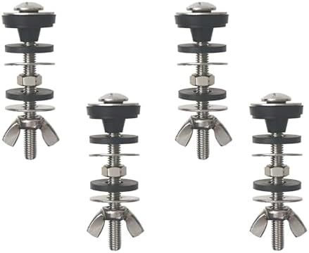4Pcs Universal Toilet Tank to Bowl Bolt Kit by MXBTSYA