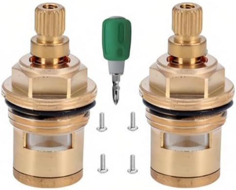Brass Faucet Cartridge Replacement Kit M20 x 1.5 Ceramic Valve Pair by Unknown