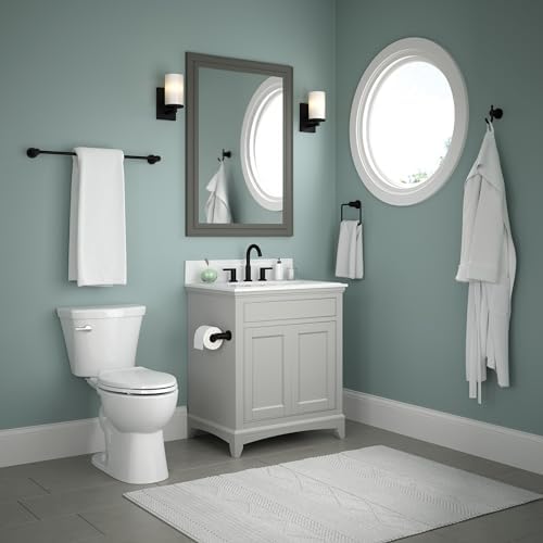 Delta Pivoting Toilet Paper Holder | Matte Black | Wall Mount | Nicoli Bathroom - Image 4