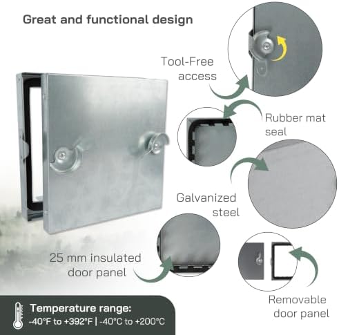 Vent Systems 8 x 8 Inch Access Door - Image 3