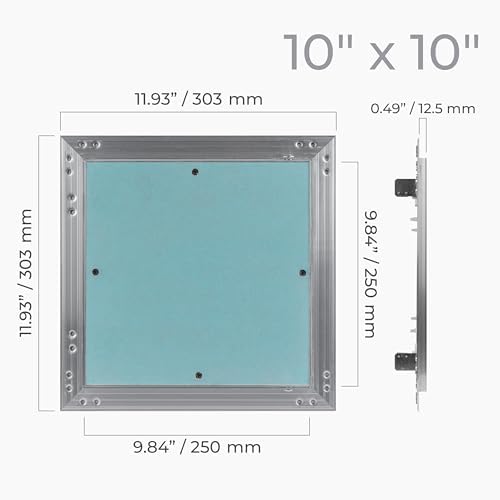 10" x 10" Drywall Access Panel – Aluminum Frame Gypsum Hatch Access Panel - Image 2