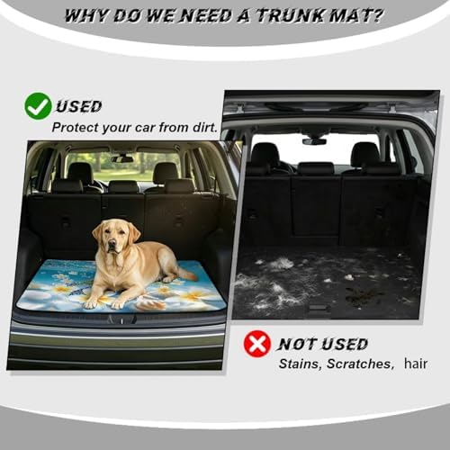 Cute Flower Sea Turtle All Weather Trunk Mat 29"x39" - Image 4