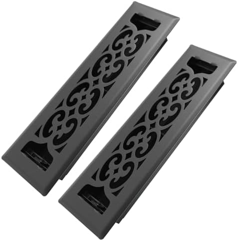 Howeall 2x10 Inches 2 Pack Heavy Duty Walkable Floor Register Easy Adjust Air by Howeall