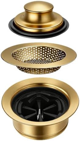 Garbage Disposal Flange 5-Piece Kit, 3.5" Putty-Free Leak-Proof Sink Stopper by - Image 6