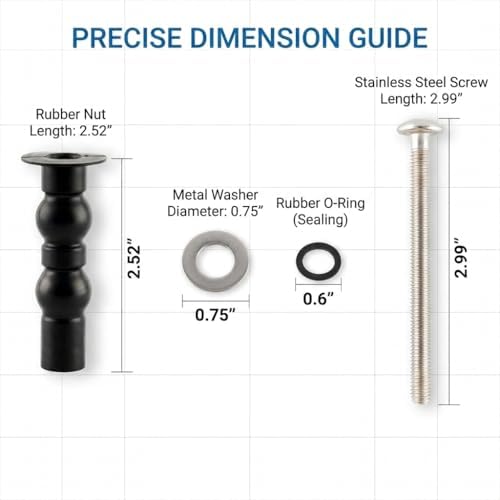 Universal Toilet Seat Bolts Replacement - Image 2