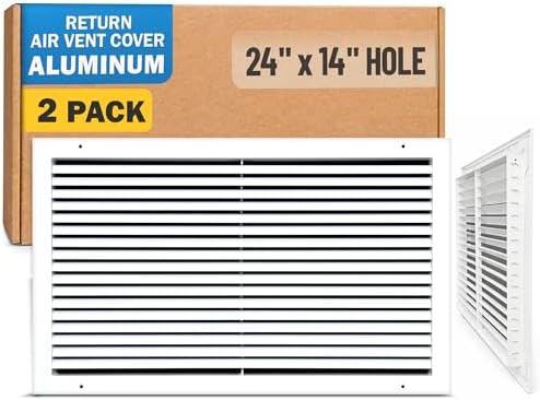 Fits 24x14 Hole | Aluminum Return Air Grille by Handua | Vent Cover Grill by Handua