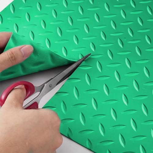 Industrial PVC Diamond-Plate Surface Matting, 4FT×9.8FT Anti-Slip Floor Mat Roll - Image 3