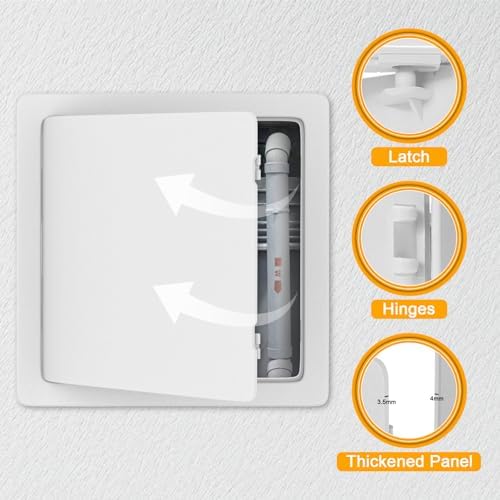 Suteck Access Panel for Drywall 6 x 6 Inch, Ceiling&Plumbing Access Door - Image 5