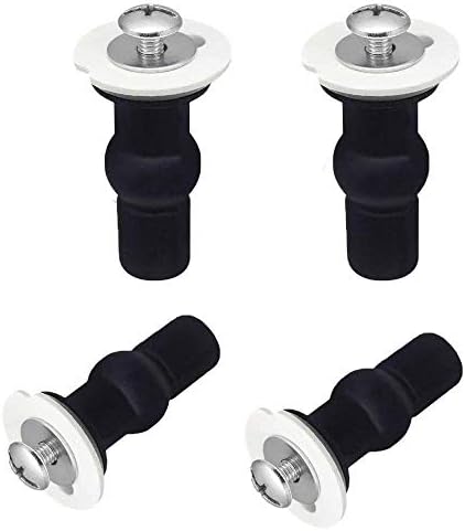 SelfTek 4 Pack Toilet Seat Bolts, Hinge Bolt Screws Toilet Seat Fixings Fix by SelfTek