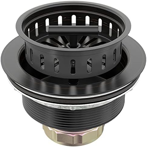 BOTEMY B9171 Bronze Kitchen Sink Drain Kit 3 1/2 Sink Strainer by BOTEMY