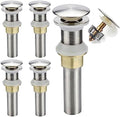 Rockgoya Bathroom Sink Drain, 5 Pack Drain Stopper Bathroom Sink Without by Rockgoya
