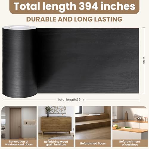 Wood Grain Repair Tape, 4.9 inch X 32ft Self Adhesive Grain Repair Patch - Image 3