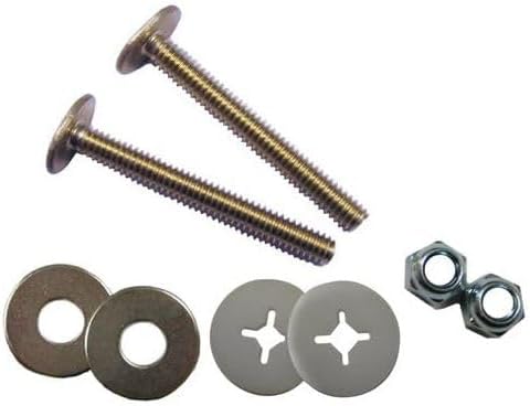 Brass Plated Closet Bolts with Nuts and Washers by Unknown