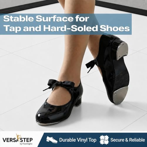 Flooring Inc's 3/8" Thick Interlocking Lightweight Plastic Practice Dance Floor - Image 7
