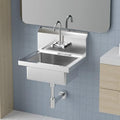 Bonnlo Upgraded Commercial Hand Wash Sink Stainless Steel Prep/ Bar Sinks by Bonnlo