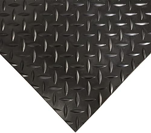 Rubber-Cal Diamond-Plate Rubber Flooring Roll - 3 mm x 4 ft x 2.5 ft Roll - - Image 2