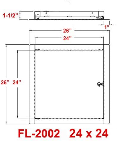 Premier Flush Access Panel, FL-2002 Series, Keyed Latch - Image 3