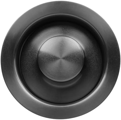 Black Garbage Disposal Flange and Stopper - Image 2
