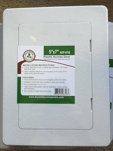 Wallo® 5 X 7-Inch Plastic Access Door, Reinforced Hinged Access Panel - Image 2