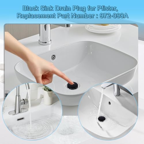 972098A Push & Seal Pop Up Drain Stopper Compatible - Image 4