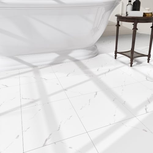 20 Pack Cover 20 Sq.Ft Peel and Stick Floor Tiles, 12” x 12” Self Adhesive by HomeUpgradeMadeSimple