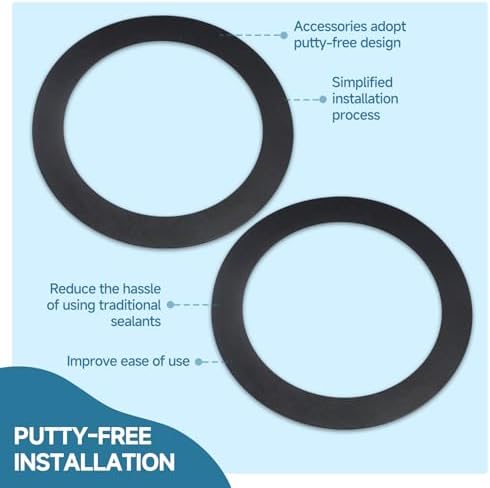 2PCS Kitchen Sink Drain Seal for InSinkErator Garbage Disposal Gasket - Image 6