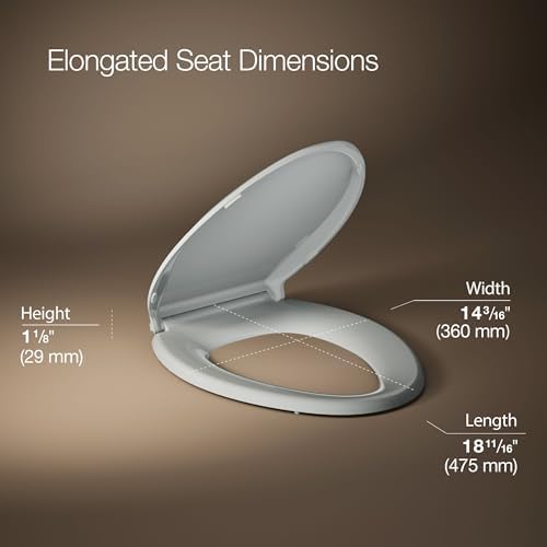 KOHLER CACHET® Nightlight Soft Close Toilet Seat Elongated, ReadyLatch® - Image 3
