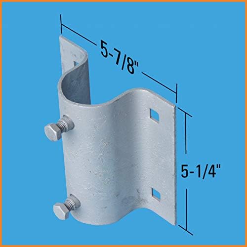 Dock Edge Stationary Dock Side Leg Holder, Galvanized, 5-7/8" x 5-1/4" - Image 2