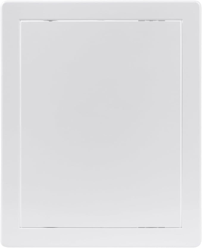 8x10 Inch White Access Panel for Drywall – ABS Plastic Square Wall, Ceiling by HVACOV