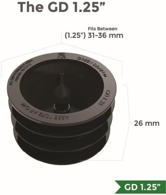 Waterless Trap Seal, 1.25 Inches, Fitting Pipes - Image 2
