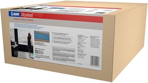 MAPEI Mapeheat Membrane Lightweight, Radiant Floor Heating, Uncoupling & Crack by Mapei