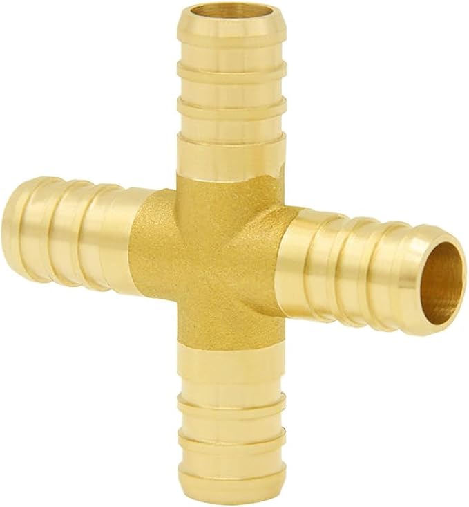 Hooshing 16 Pack 3/4" PEX Fitting Combo, Cross Set | Heavy Duty Brass Barb - Image 8