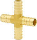 Hooshing 5/8" Pex Fitting 4 Ways Crimp Brass Pipe Fittings by Hooshing