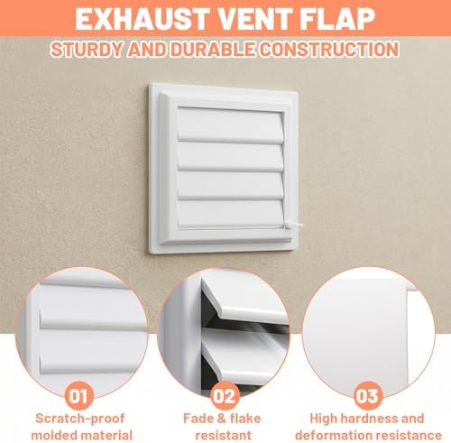 4 Pack Dryer Vent Flap Cover Replacement Exhaust Vent Covers Panel - Image 4
