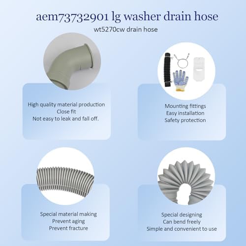 AEM73732901 AEM73213001 Washer Drain Hose - Image 2