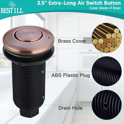 BESTILL Sink Top Garbage Disposal Air Switch Kit - Image 3