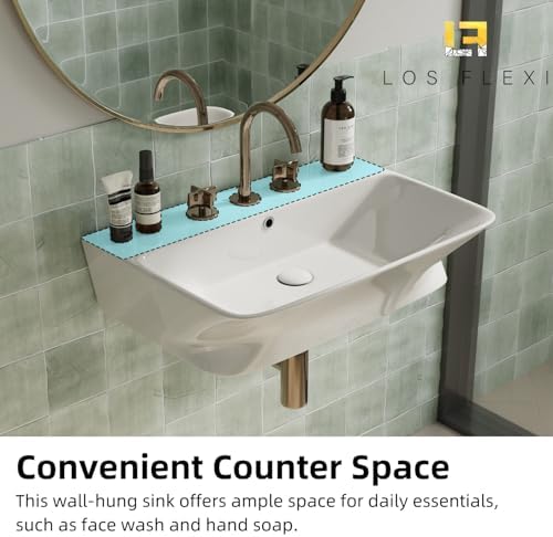 24"W x 17"D Wall Mount Bathroom Sink - Image 4