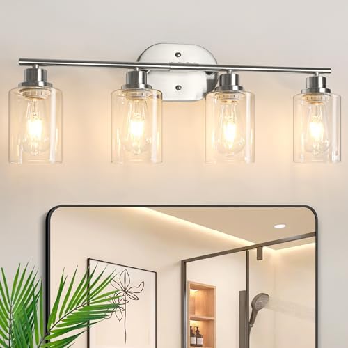 Unicozin Bathroom Light Fixtures, 4 Light Vanity Lights by Unicozin