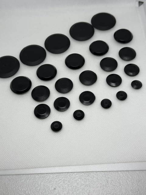 Black Flush Mount Hole Plugs, Panel Snap Caps - Image 5