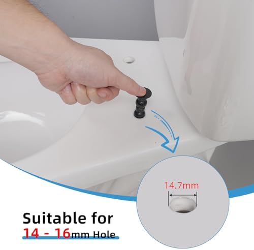 Hibbent 6 Pack Universal Toilet Seat Hinges Screw - Image 2