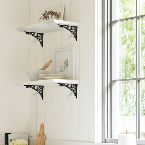 khtumeware Shelf Bracket 6 Inch, Decorative Brackets - Image 4