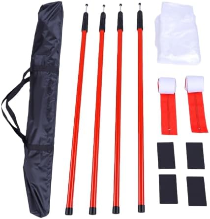 Fafeicy Adjustable Dust Barrier Pole Kit, 4 Pack by Fafeicy