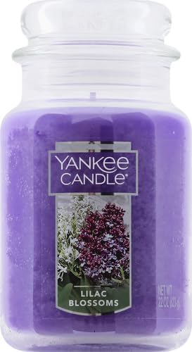 Yankee Candle Lilac Blossoms Scented Classic 22oz Large Jar Single Wick Candle - Image 2