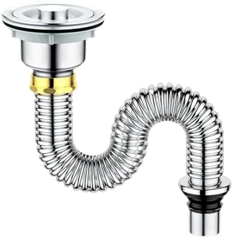 1 1/2 p trap, 201 stainless under sink plumbing kit, odor proofunder sink pipe by Unknown